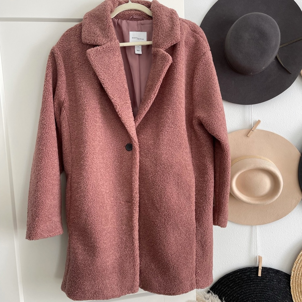 Teddy Bear Fleece Lapel Coat
